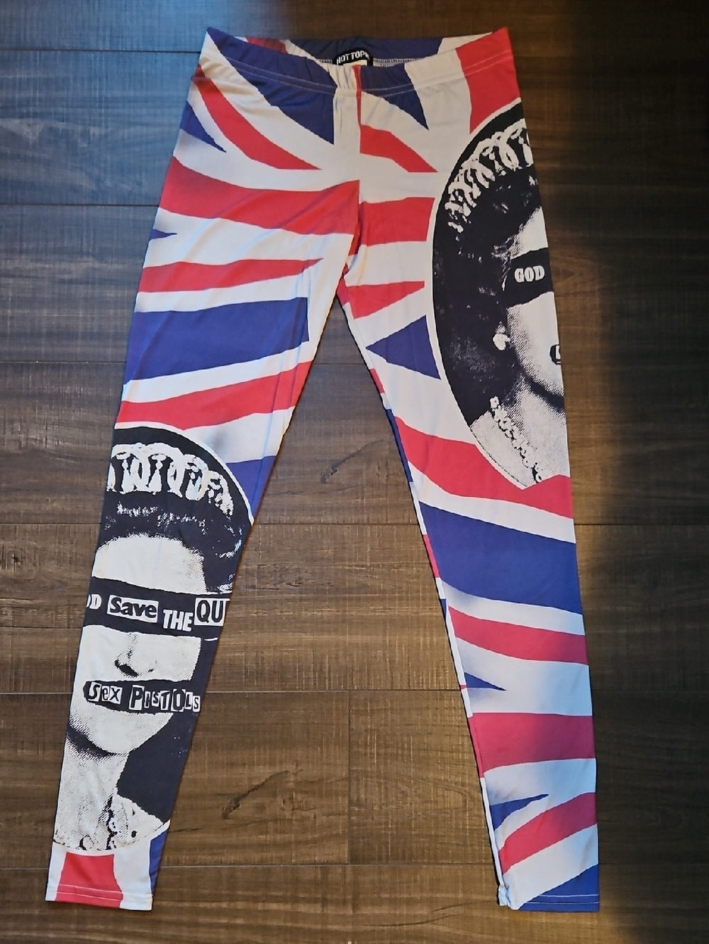 Hot Topic Sex pistols Leggings "God Save The Queen"